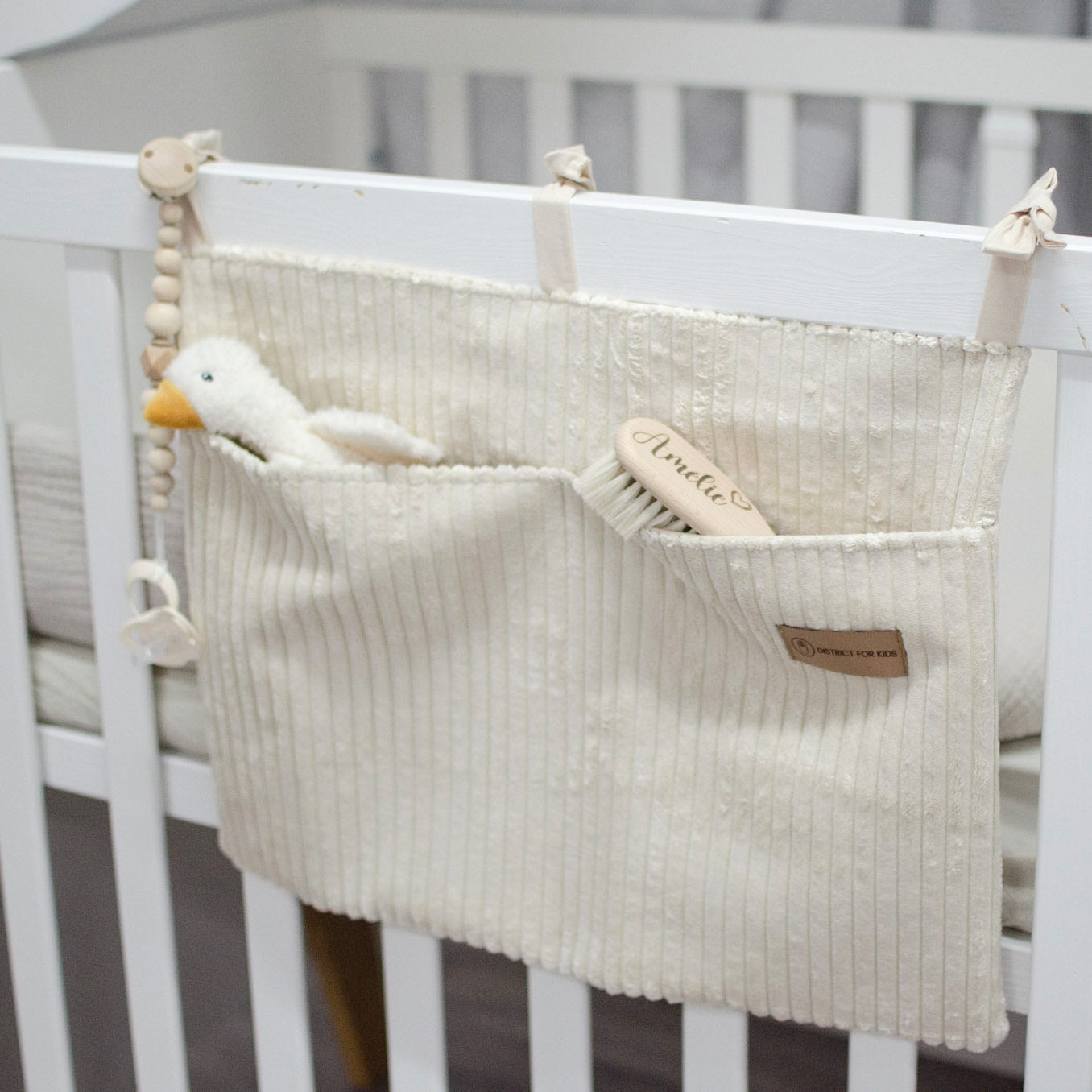 Babybett Organizer Cord - Aufbewahrung fürs Babyzimmer