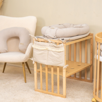 Babybett Organizer Boho - Aufbewahrung fürs Babyzimmer