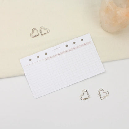 Routine Tracker 10er-Set (Wochen & Monate) - Personal