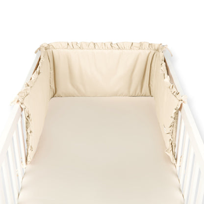 Bettumrandung Rüschen für Baby- und Beistellbetten – Hochwertig & Oeko-Tex zertifiziert
