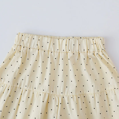 Süßes Sommer-Set für Mädchen – Polka Dot Top & Weite Hose