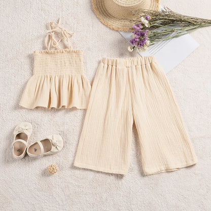 Sommer-Set für Mädchen aus Musselin – 2-teilig