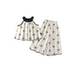 Sommer Zweiteiler – Koreanischer Baumwoll-Look mit Schleife