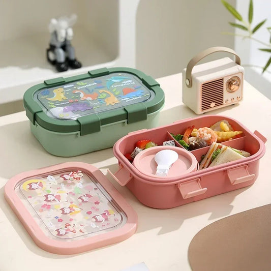 Cartoon Lunchbox mit Suppenschüssel