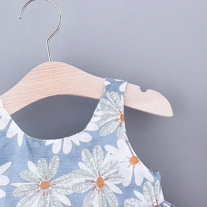 Sommerliches Mädchenkleid mit süßer Schleife