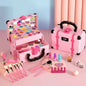 Kinder Schminkspielset – Prinzessinnen-Make-up Box mit Lippenstift & Lidschatten