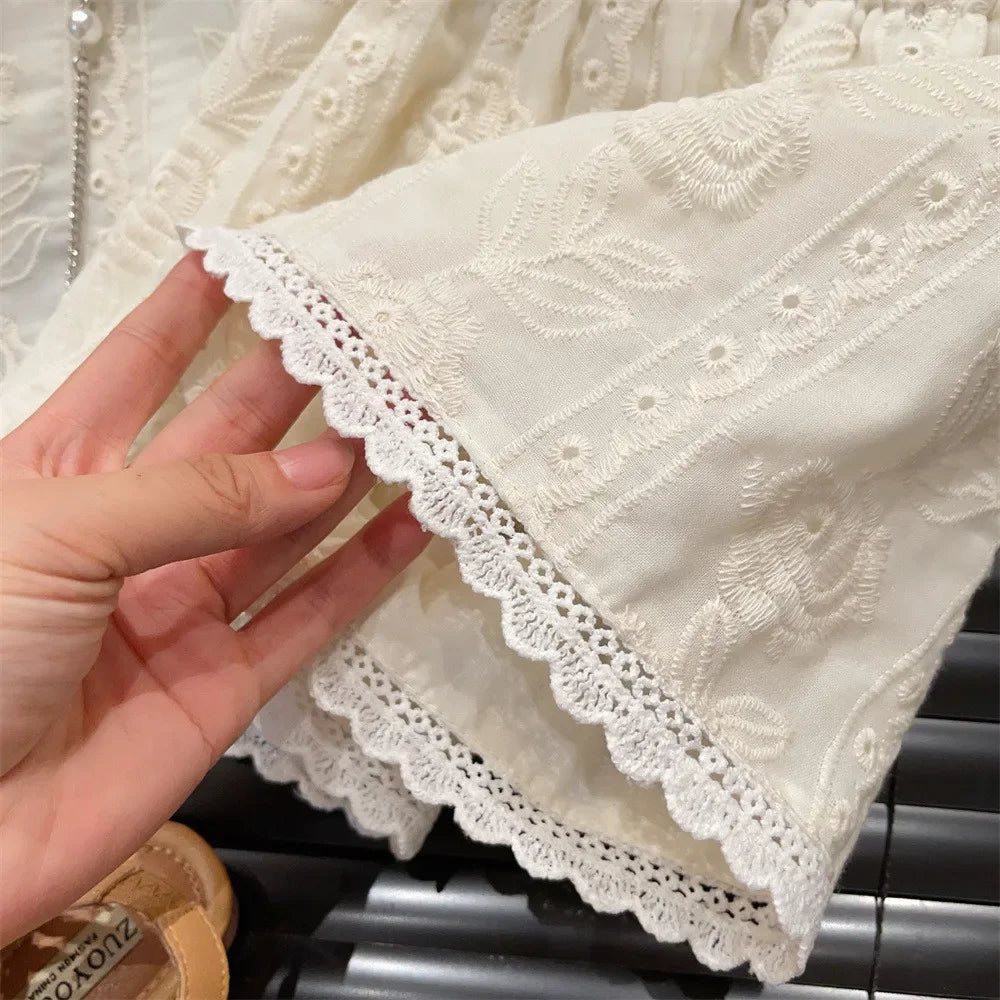 Sommer-Set für Mädchen – Leicht, luftig & liebevoll bestickt