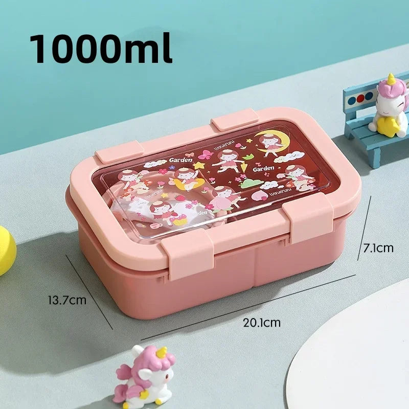 Cartoon Lunchbox mit Suppenschüssel