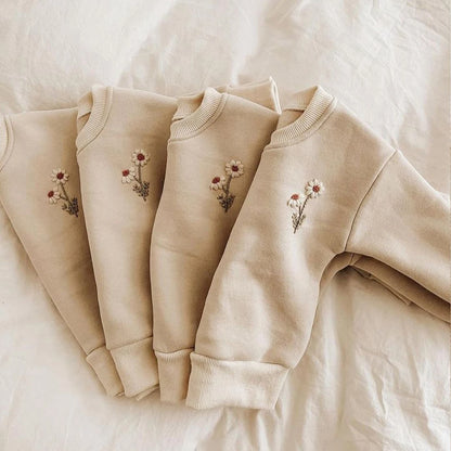Kinder Gänseblümchen-Pullover Set
