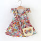 Sommer-Liebling für kleine Blumenmädchen – 2-teiliges Kleid mit Tasche