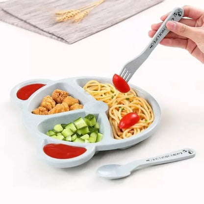 3-teiliges Baby-Tischset mit Bärchen-Motiv