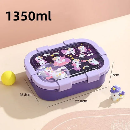 Cartoon Lunchbox mit Suppenschüssel