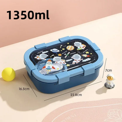 Cartoon Lunchbox mit Suppenschüssel