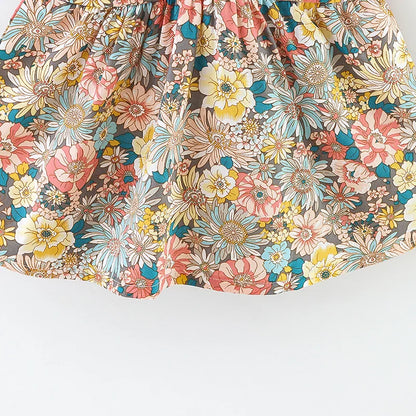 Sommer-Liebling für kleine Blumenmädchen – 2-teiliges Kleid mit Tasche