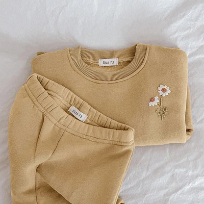 Kinder Gänseblümchen-Pullover Set