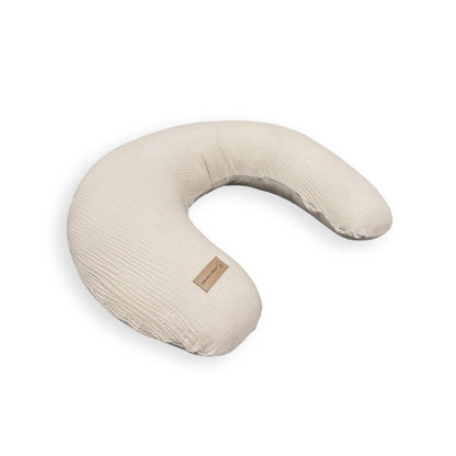 Stillkissen U-Form Musselin mit abnehmbaren Bezug – ergonomisches Mondstillkissen