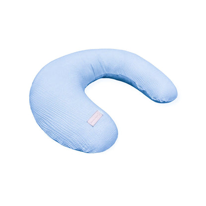 Stillkissen U-Form Musselin mit abnehmbaren Bezug – ergonomisches Mondstillkissen