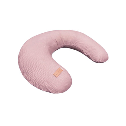 Stillkissen U-Form Musselin mit abnehmbaren Bezug – ergonomisches Mondstillkissen