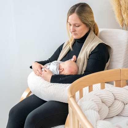 Stillkissen & Schwangerschaftskissen Cord XXL –  ergonomisch & stilvoll