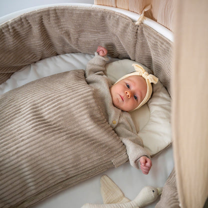 Bettumrandung Cord – Moderne & kuschelige Umrandung für Babybett & Beistellbett