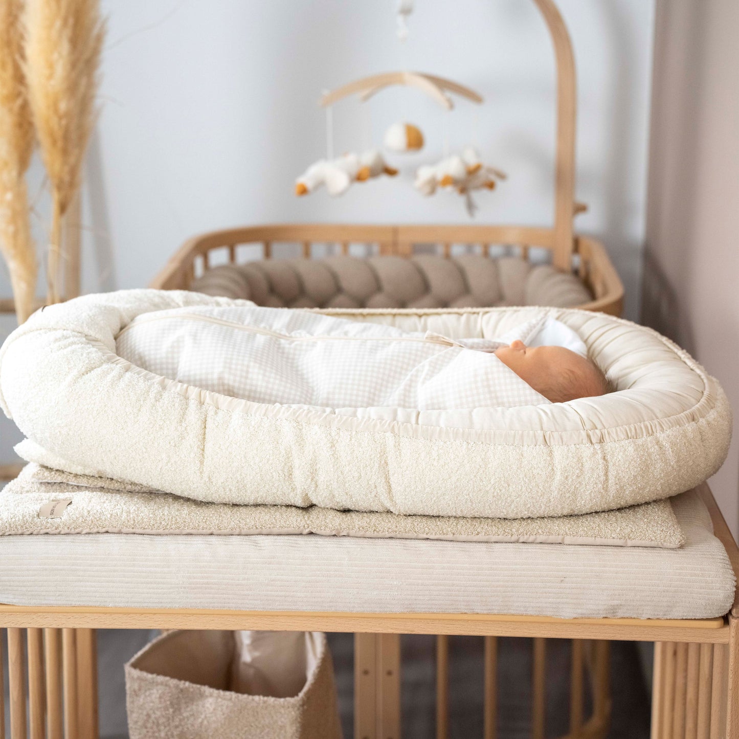 Pucksack Baumwolle kariert mitwachsend - Ganzjahresschlafsack & Einschlafhilfe