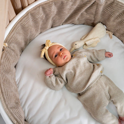 Bettumrandung Cord – Moderne & kuschelige Umrandung für Babybett & Beistellbett