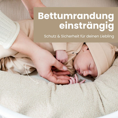Bettschlange einsträngig Teddystoff Bouclé – Schutz & Vielseitig