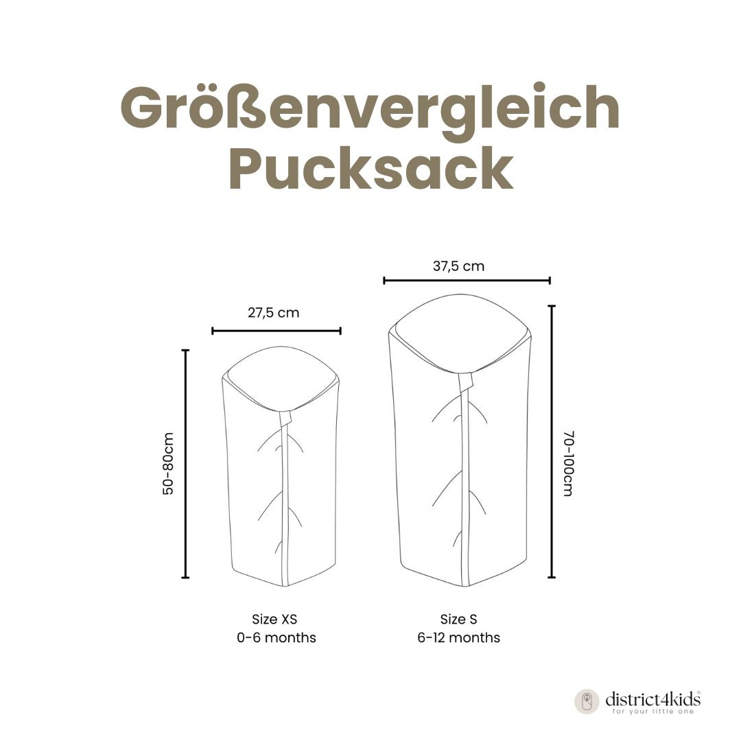 Pucksack Leinen mitwachsend - Atmungsaktiver Babyschlafsack