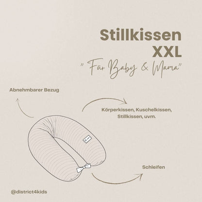 Stillkissen & Schwangerschaftskissen Bouclé Teddy XXL – ergonomisch, weich & vielseitig