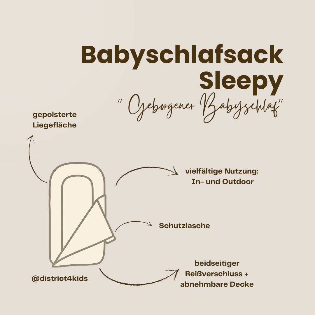 Babyschlafsack Sleepy Leinen – Kuscheliger Ganzjahresschlafsack
