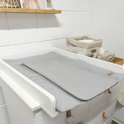 Wickelauflage Musselin mit Unterlage – natürlich & kuschelig für dein Baby