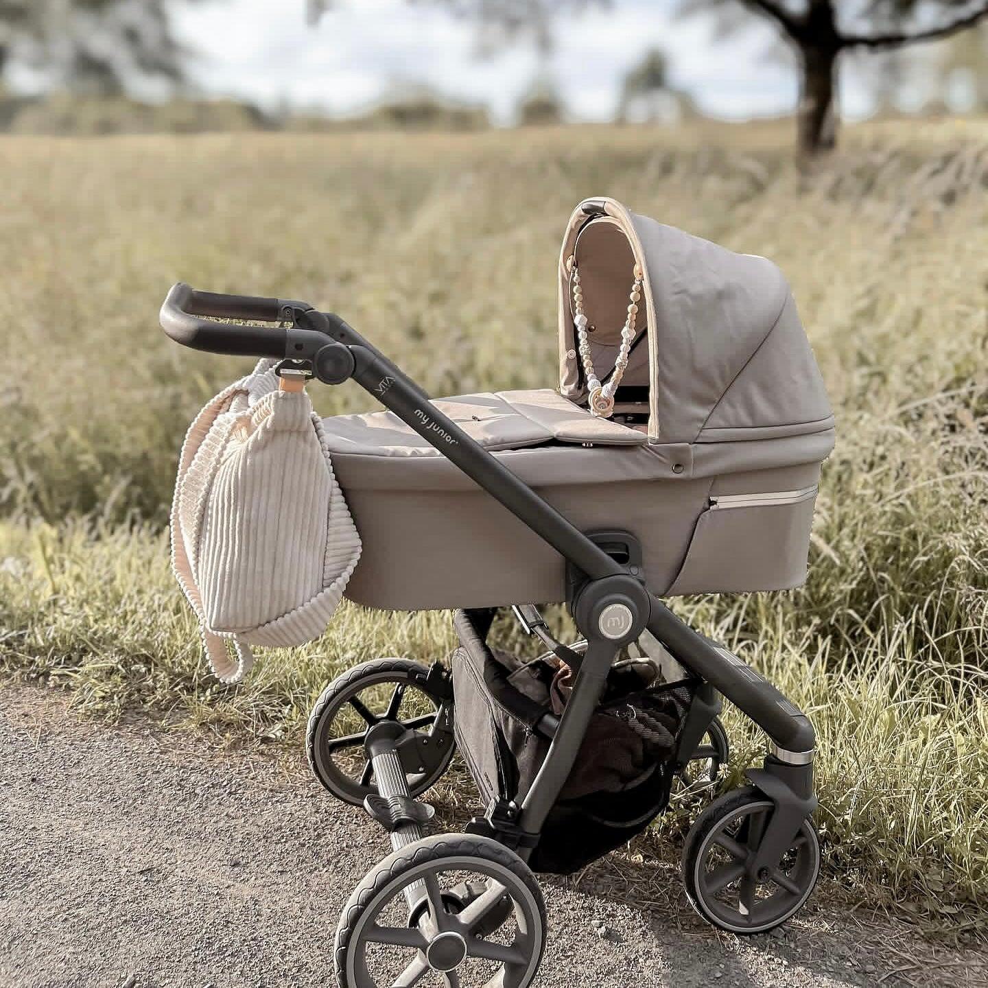 Wickeltasche Cord für den Kinderwagen - Mom bag