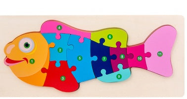 Montessori 3D-Puzzle Tiere