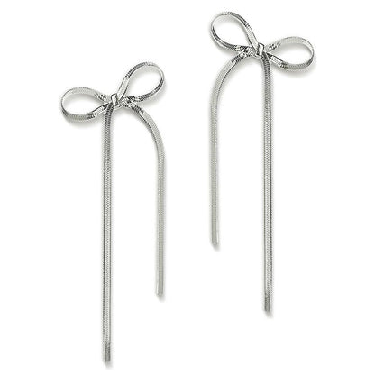 Stainless Steel Schleifen Ohrringe