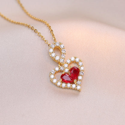 Crystal Heart Kette