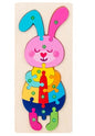 Montessori 3D-Puzzle Tiere