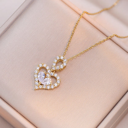 Crystal Heart Kette