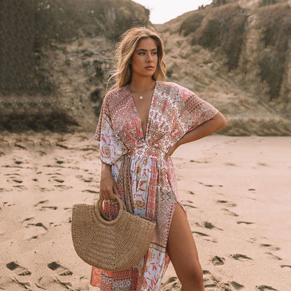 Strandkleid mit Blumen