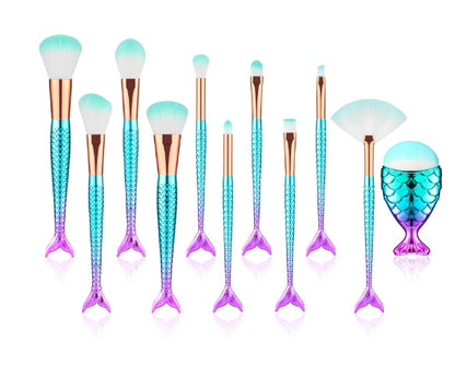 Makeup Brushes Kit Meerjungfrau
