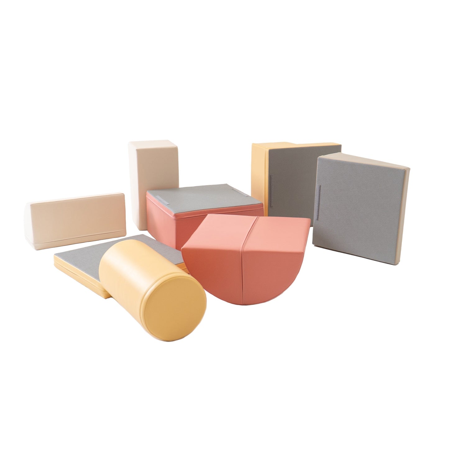 IGLU - 8-teiliges Softplay Bausteinset | Pastellrosa Abenteurer