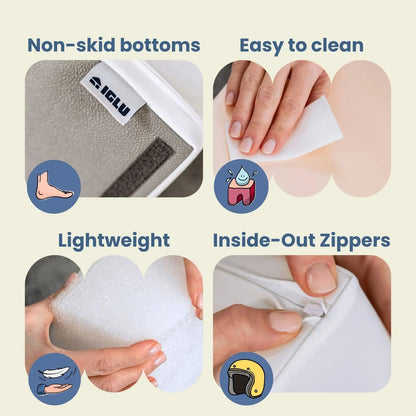 IGLU - 5-teiliges Softplay Bausteinset | Pastellrosa Eckkletterer