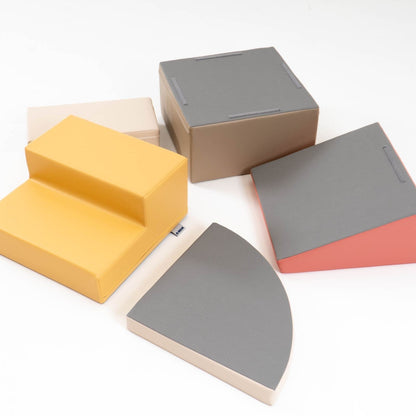 IGLU - 5-teiliges Softplay Bausteinset | Pastellrosa Eckkletterer