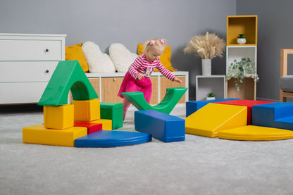 IGLU - 10-teiliges Softplay Bausteinset | Bunt Kreativität
