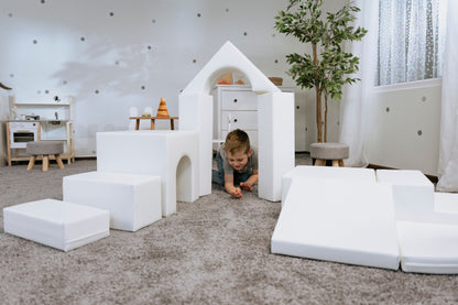 IGLU - 10-teiliges Softplay Bausteinset | Weiß Kreativität