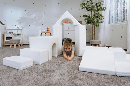 IGLU - 10-teiliges Softplay Bausteinset | Weiß Kreativität