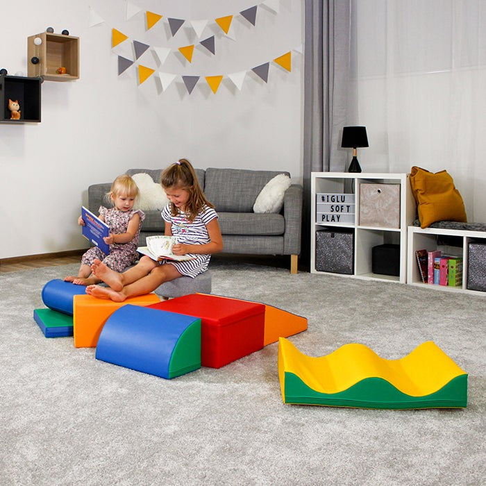 IGLU - 7-teiliges Softplay Bausteinset | Bunt Entdecker