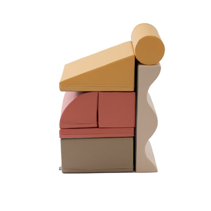 IGLU - 7-teiliges Softplay Bausteinset | Pastellrosa Entdecker