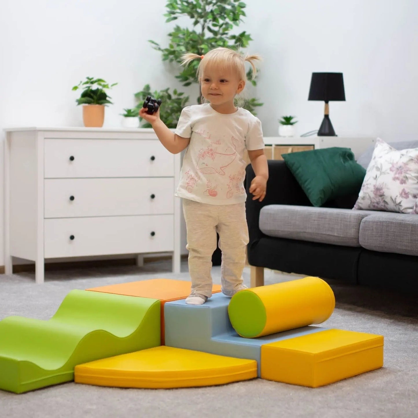 IGLU - 6-teiliges Softplay Bausteinset | Helles Bunt Explorer