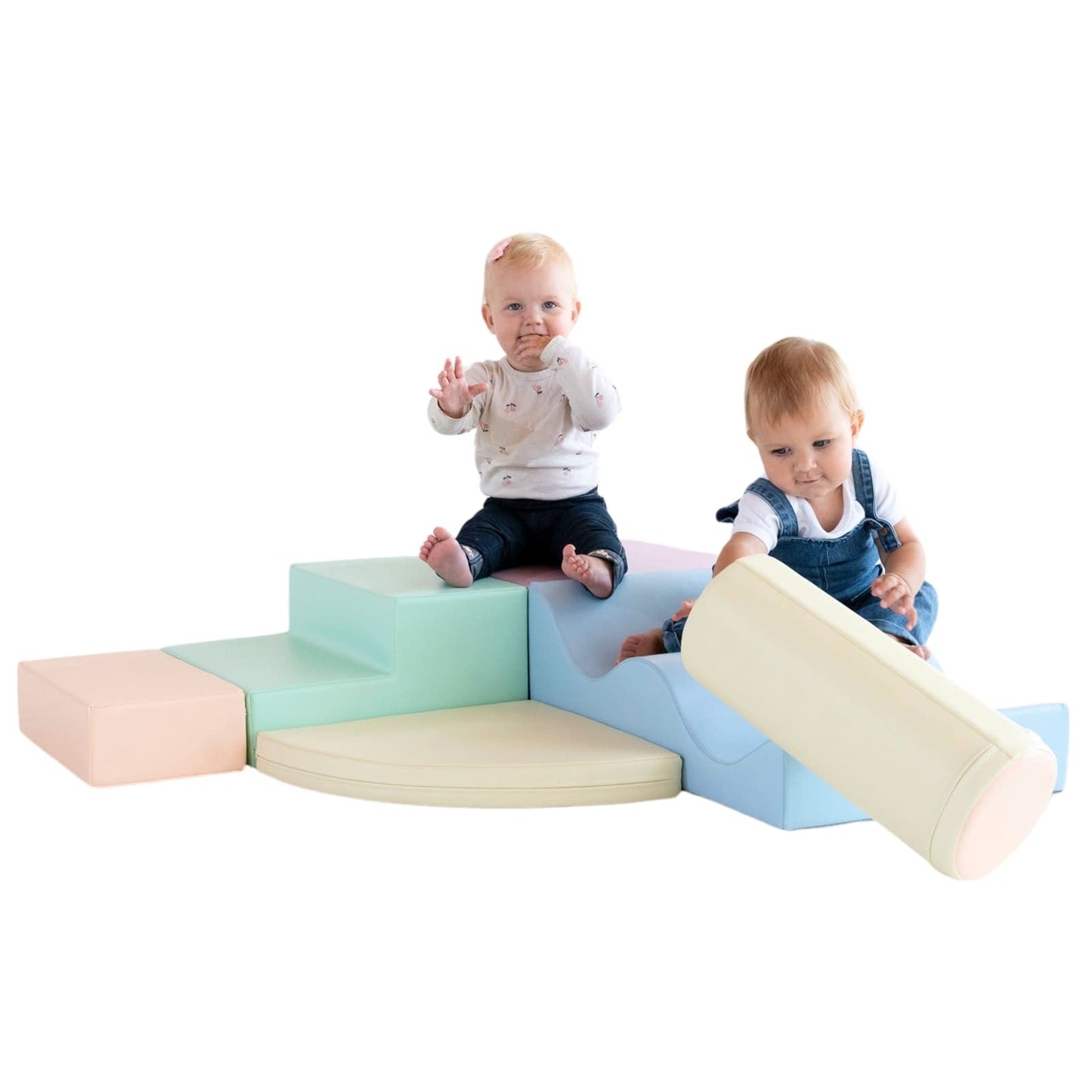 IGLU - 6-teiliges Softplay Bausteinset | Helles Pastell Explorer