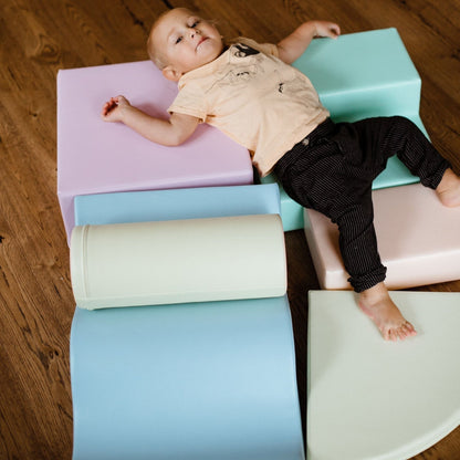 IGLU - 6-teiliges Softplay Bausteinset | Helles Pastell Explorer